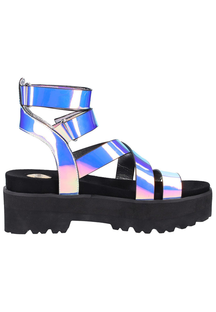 Buffalo Sandalen Lederimitat Rainbow