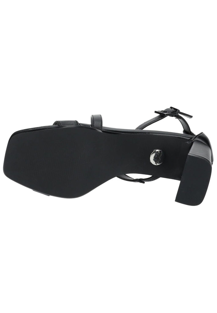 Buffalo Sandalen Lederimitat Schwarz
