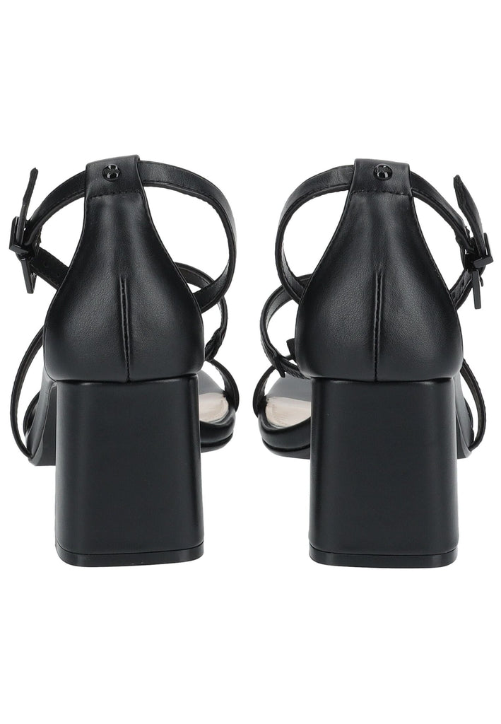 Buffalo Sandalen Lederimitat Schwarz