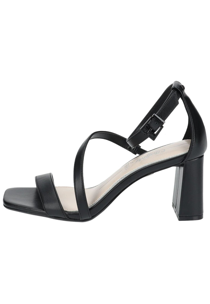 Buffalo Sandalen Lederimitat Schwarz