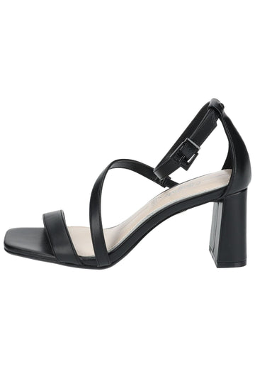 Buffalo Sandalen Lederimitat Schwarz