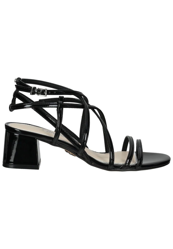 Buffalo Sandalen Lederimitat Schwarz