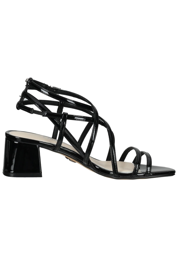 Buffalo Sandalen Lederimitat Schwarz