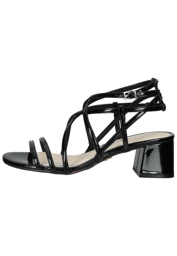 Buffalo Sandalen Lederimitat Schwarz