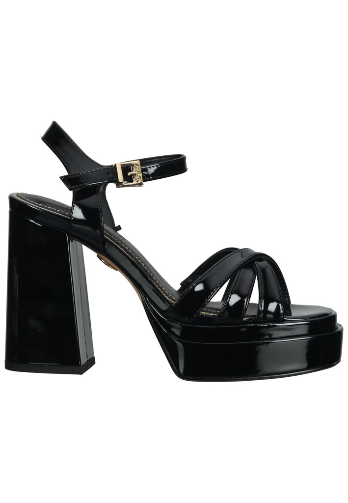 Buffalo Sandalen Lederimitat Schwarz