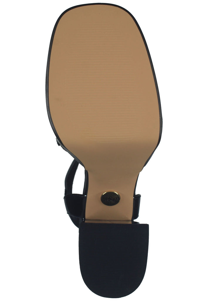 Buffalo Sandalen Lederimitat Schwarz