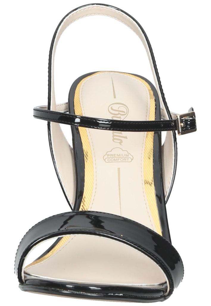 Buffalo Sandalen Lederimitat Schwarz