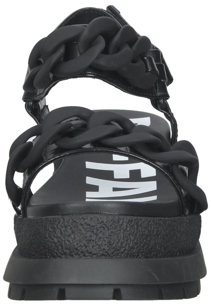 Buffalo Sandalen Lederimitat Schwarz