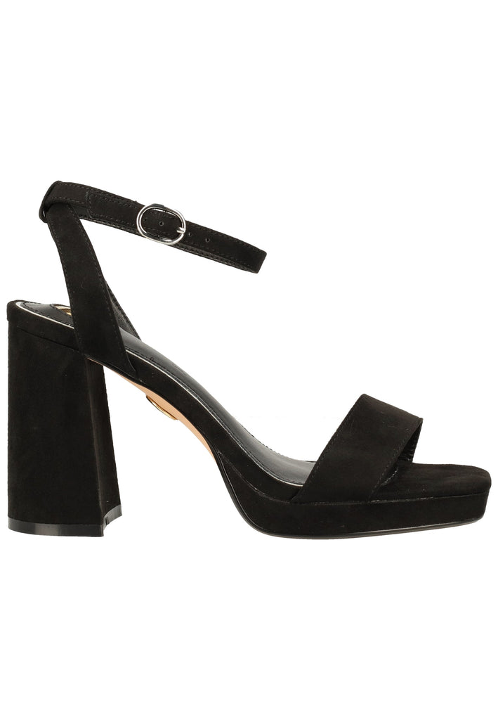 Buffalo Sandalen Lederimitat Schwarz