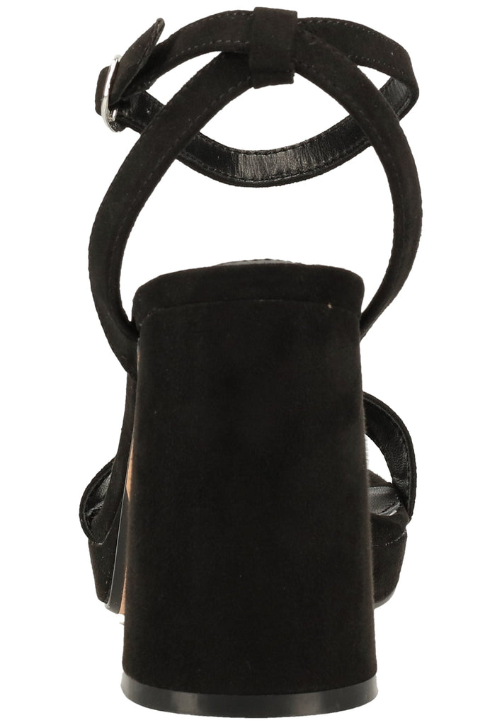 Buffalo Sandalen Lederimitat Schwarz