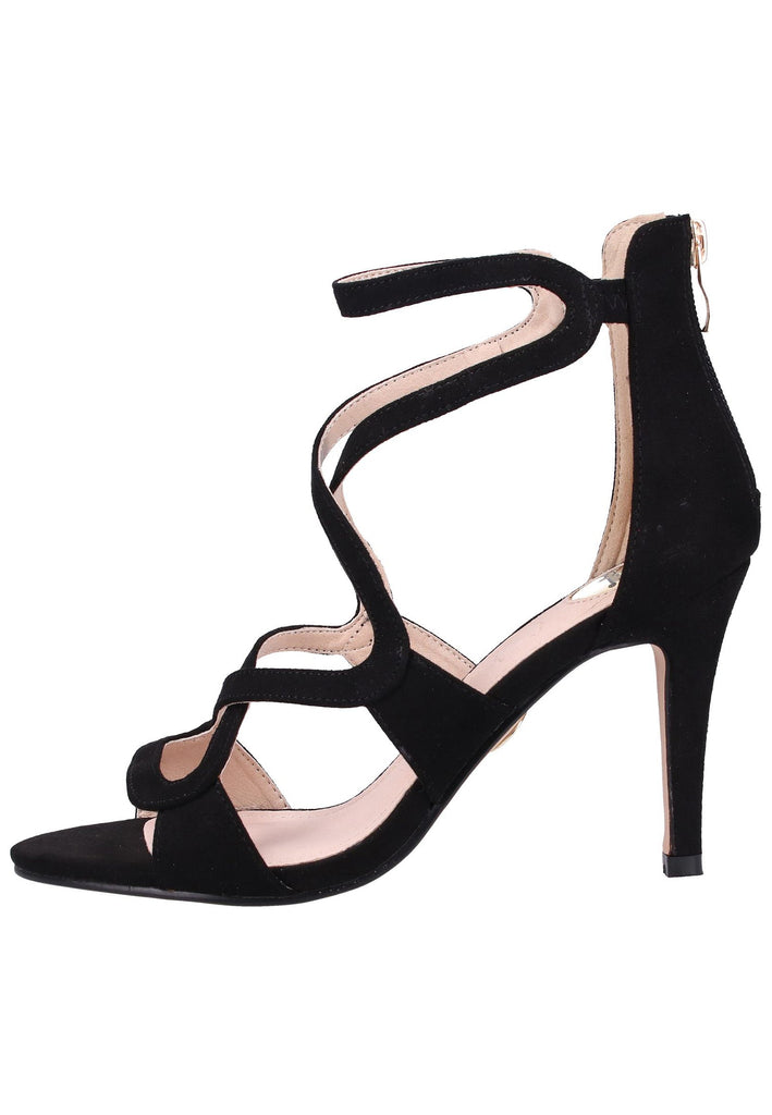 Buffalo Sandalen Lederimitat Schwarz