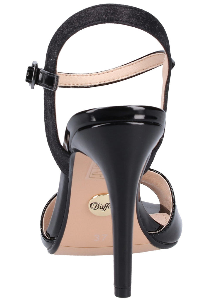 Buffalo Sandalen Lederimitat Schwarz