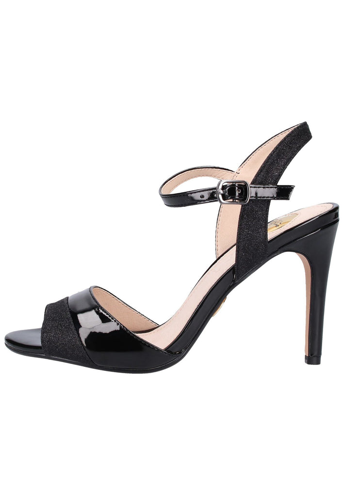 Buffalo Sandalen Lederimitat Schwarz