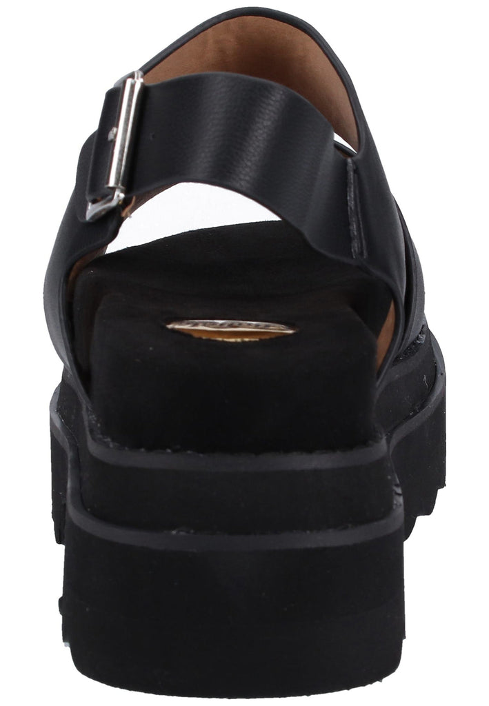 Buffalo Sandalen Lederimitat Schwarz