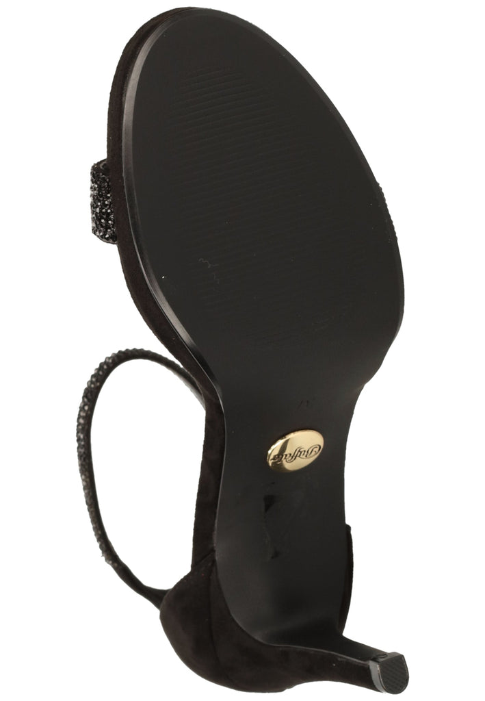 Buffalo Sandalen Lederimitat Schwarz
