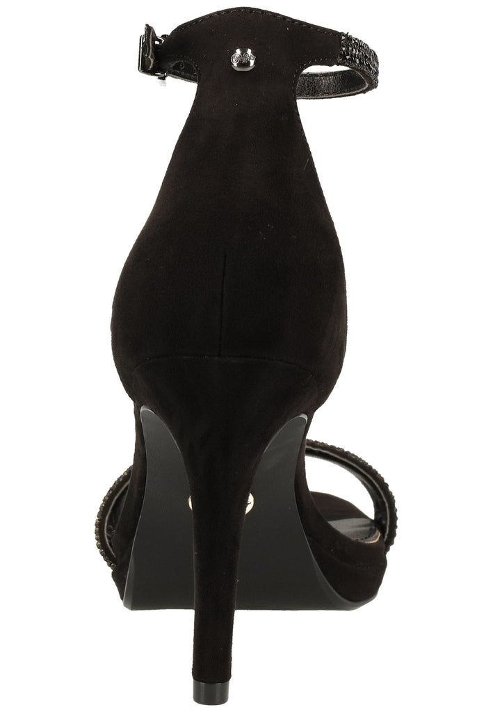 Buffalo Sandalen Lederimitat Schwarz