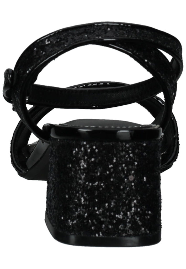 Buffalo Sandalen Lederimitat Schwarz/Silber