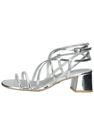 Buffalo Sandalen Lederimitat Silber