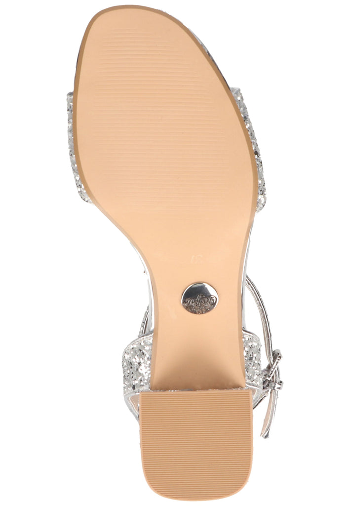 Buffalo Sandalen Lederimitat Silber