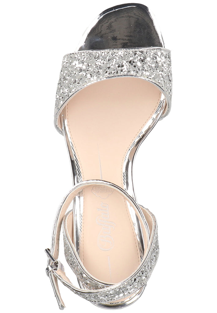 Buffalo Sandalen Lederimitat Silber