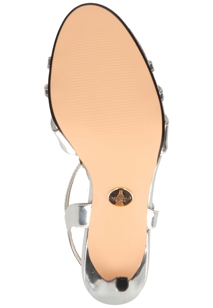 Buffalo Sandalen Lederimitat Silber