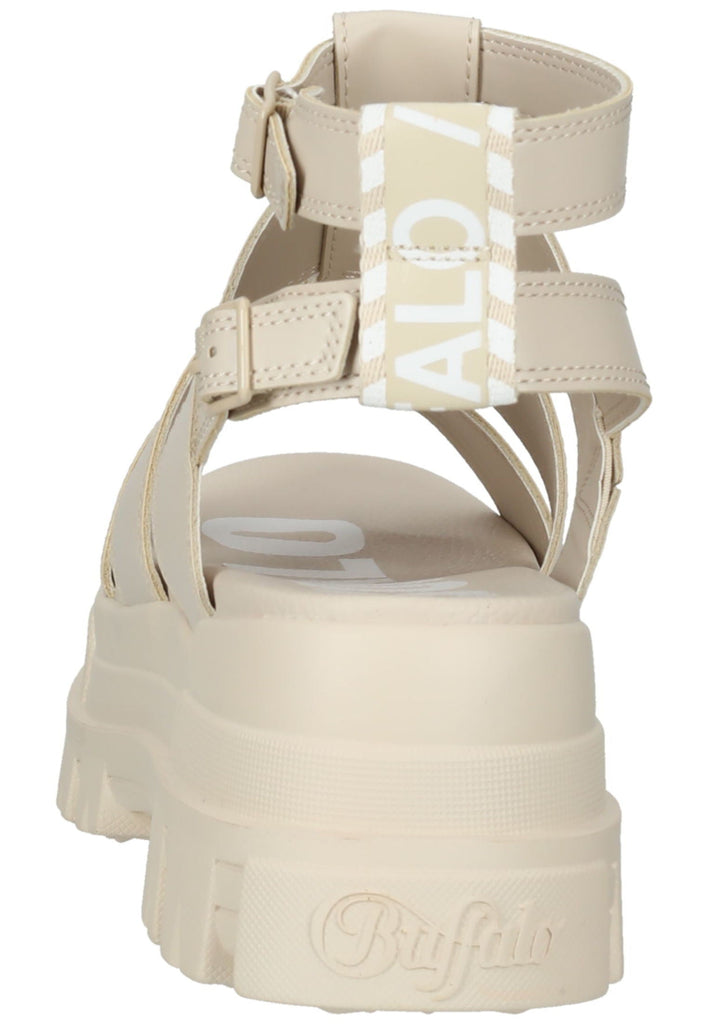 Buffalo Sandalen Lederimitat/Textil Cream