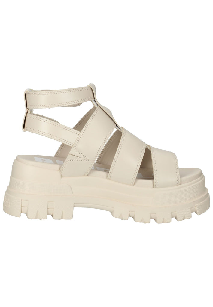 Buffalo Sandalen Lederimitat/Textil Cream