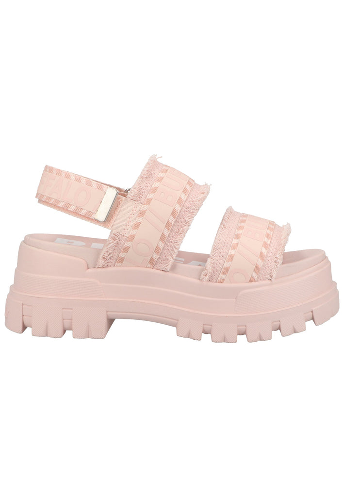 Buffalo Sandalen Lederimitat/Textil Rose