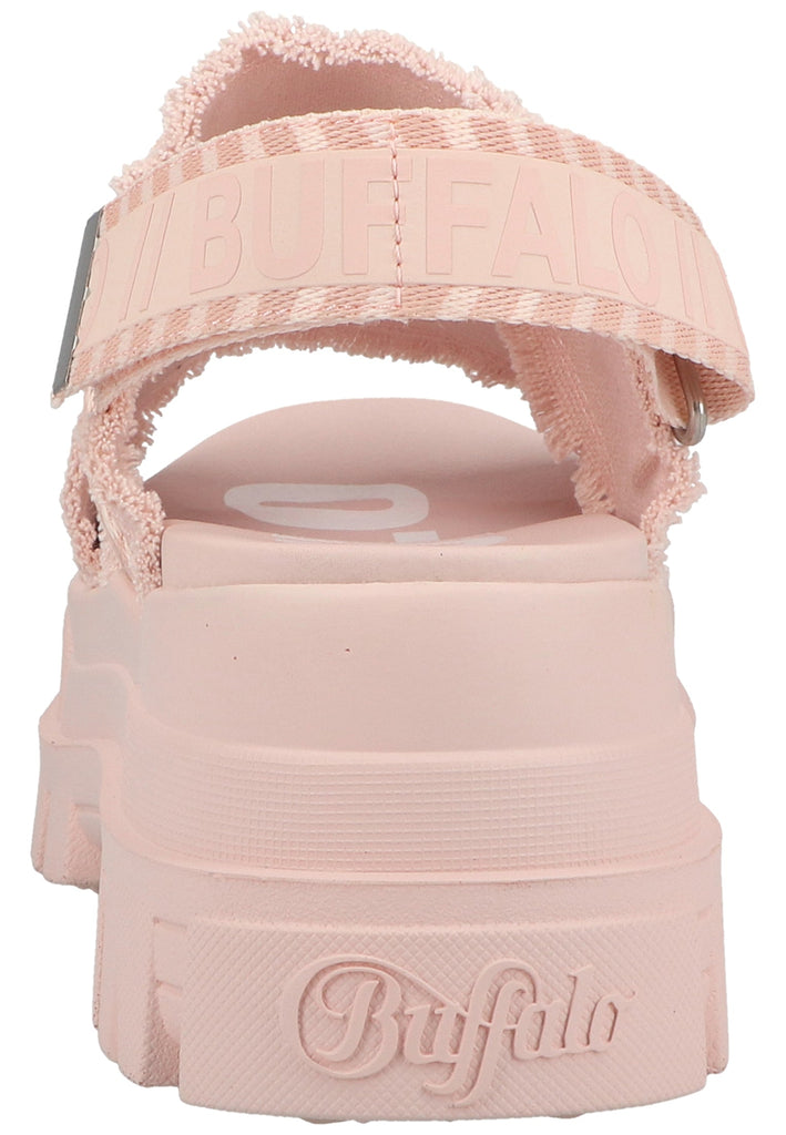 Buffalo Sandalen Lederimitat/Textil Rose
