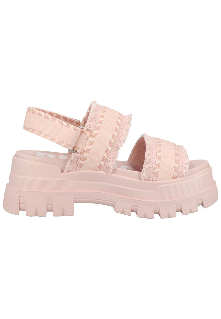 Buffalo Sandalen Lederimitat/Textil Rose