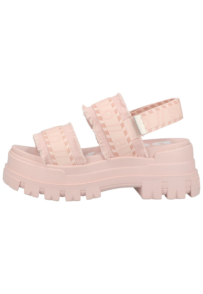Buffalo Sandalen Lederimitat/Textil Rose