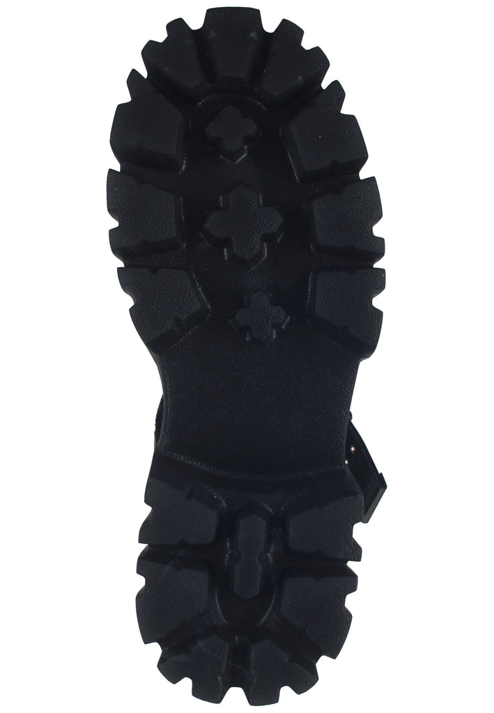 Buffalo Sandalen Lederimitat/Textil Schwarz