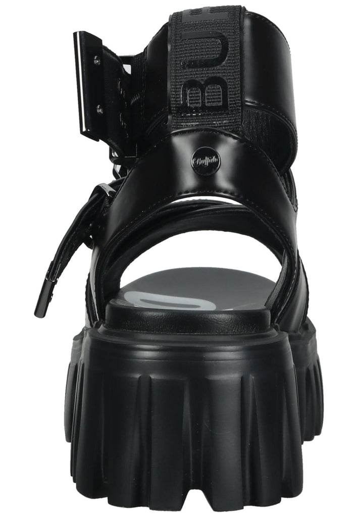 Buffalo Sandalen Lederimitat/Textil Schwarz