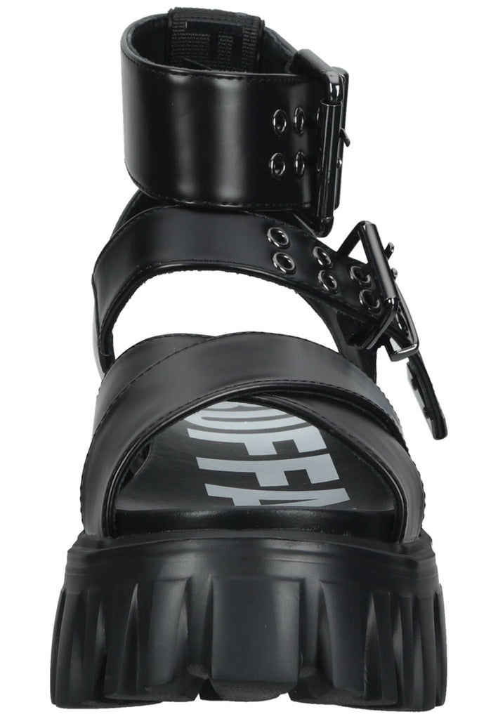 Buffalo Sandalen Lederimitat/Textil Schwarz