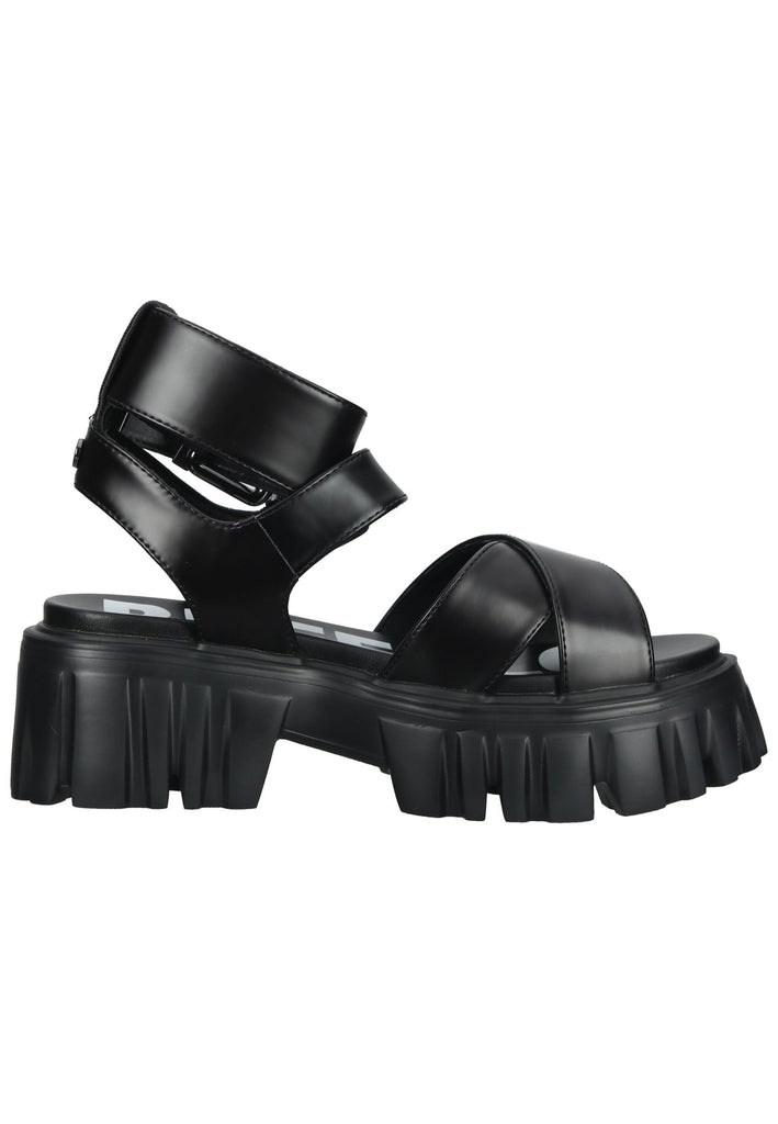 Buffalo Sandalen Lederimitat/Textil Schwarz