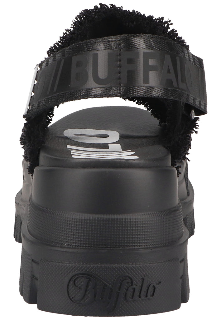 Buffalo Sandalen Lederimitat/Textil Schwarz