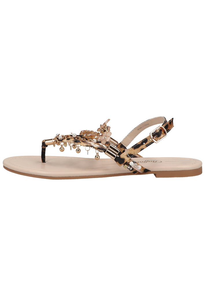 Buffalo Sandalen Lederimitat/Textil Tan