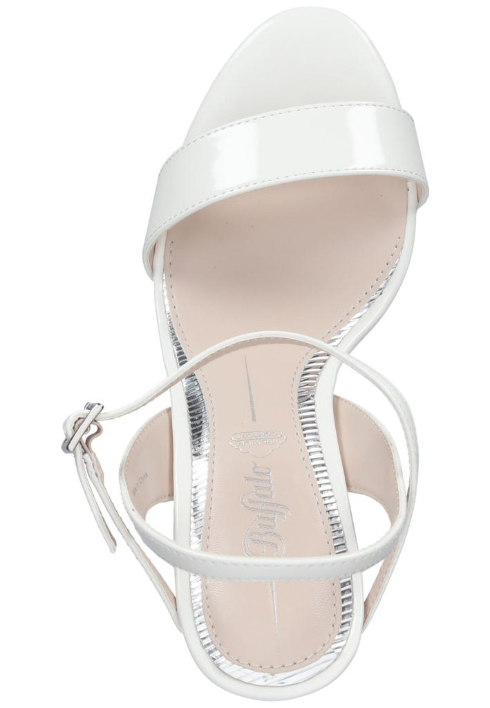 Buffalo Sandalen Lederimitat Weiß