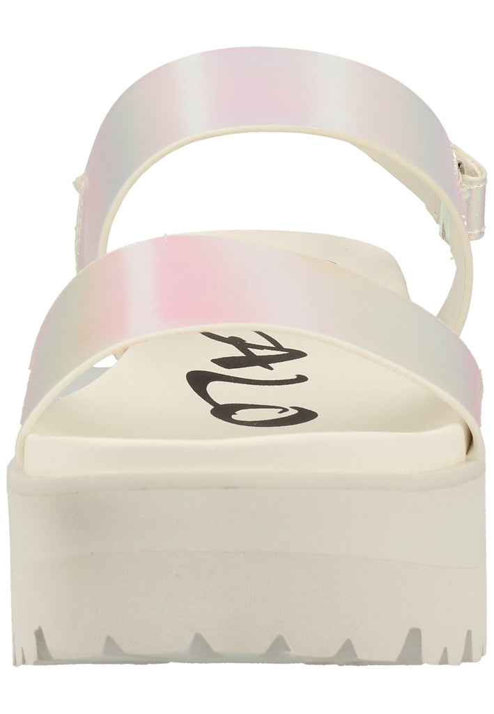 Buffalo Sandalen Lederimitat Weiß