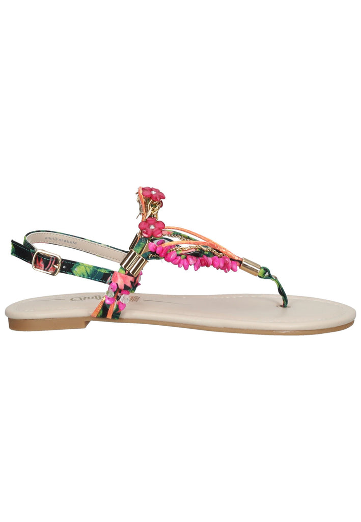 Buffalo Sandalen Textil Fuchsia