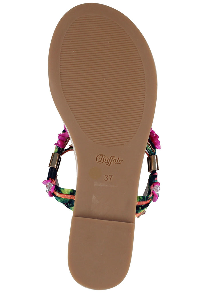 Buffalo Sandalen Textil Fuchsia
