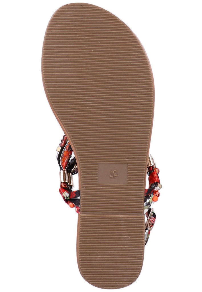 Buffalo Sandalen Textil Navy/Rot