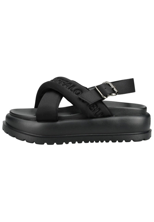 Buffalo Sandalen Textil Schwarz