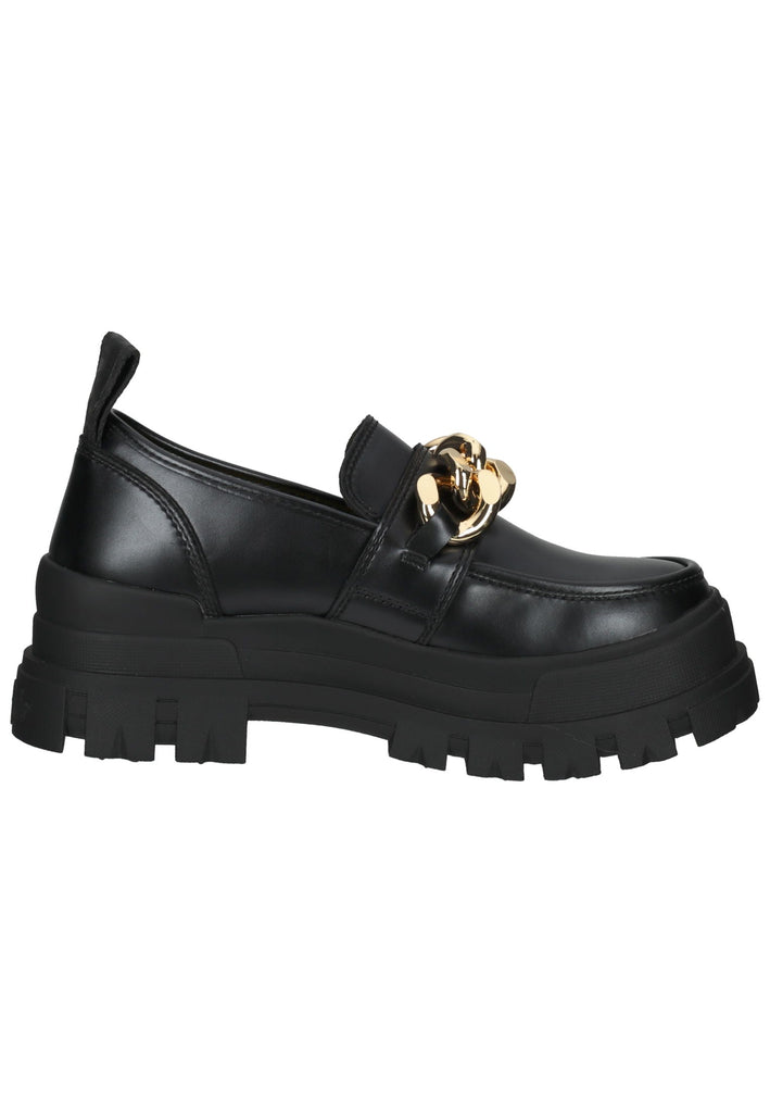 Buffalo Slipper Lederimitat Schwarz