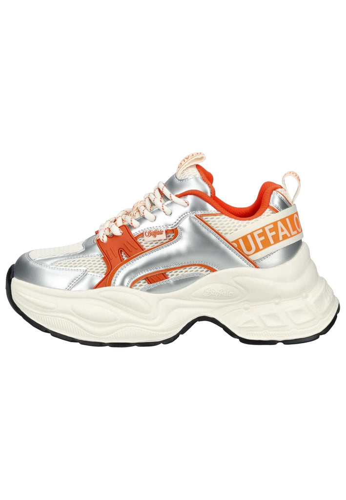 Sneaker Buffalo Sneaker Lederimitat/Mesh Beige/Orange