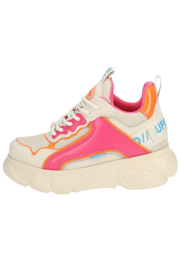 Sneaker Buffalo Sneaker Lederimitat/Mesh Weiß/Pink