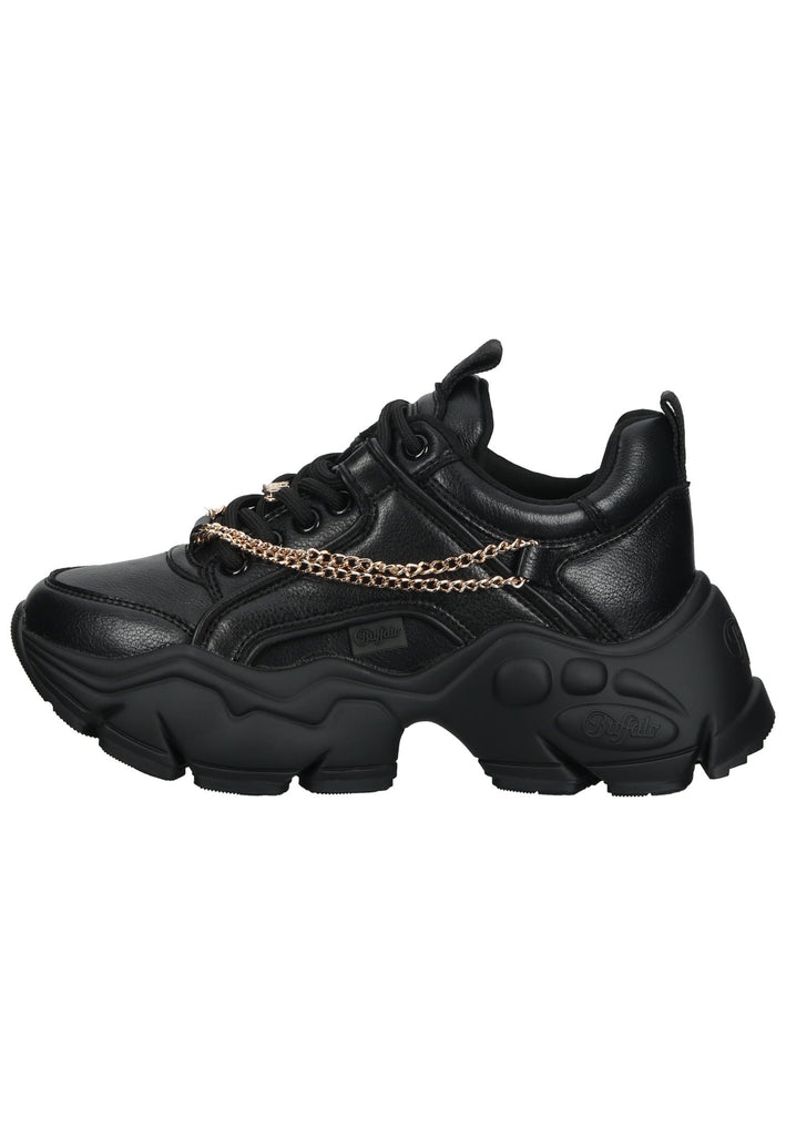 Sneaker Buffalo Sneaker Lederimitat Schwarz/Gold