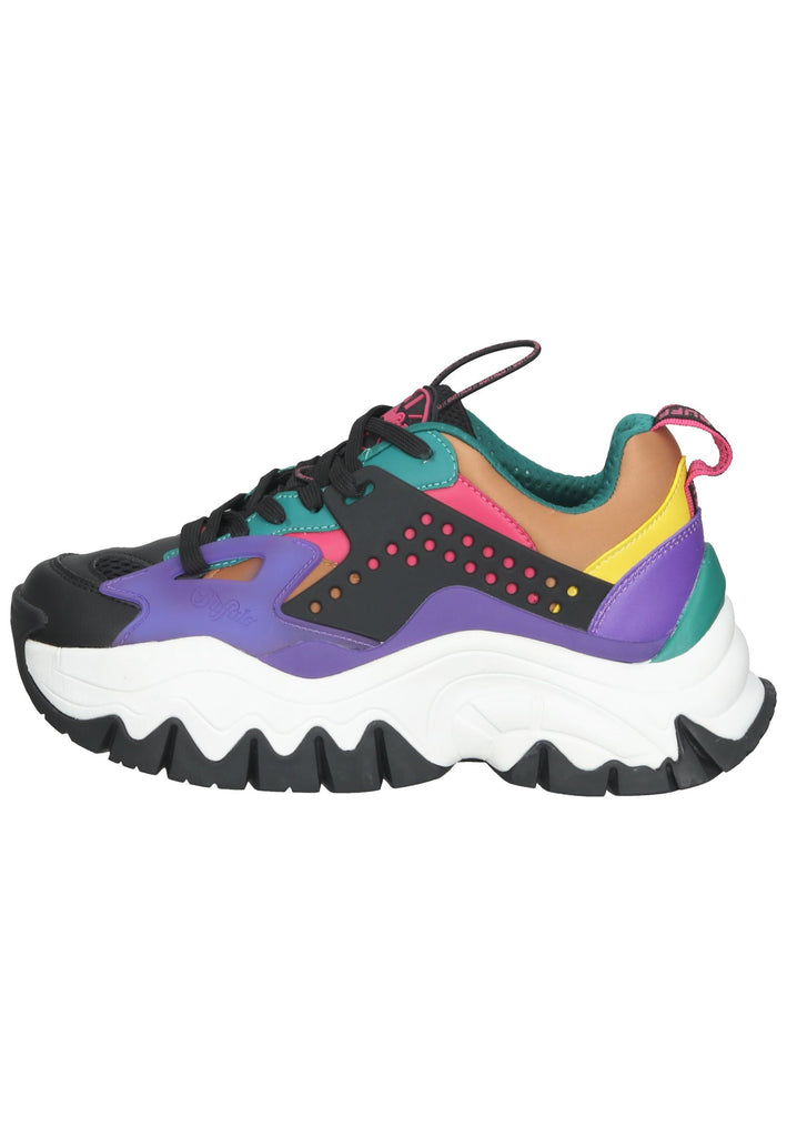 Sneaker Buffalo Sneaker Lederimitat Schwarz Multi