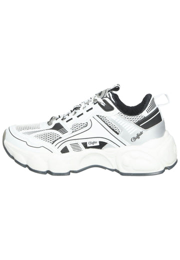 Sneaker Buffalo Sneaker Lederimitat/Textil Schwarz/Weiß