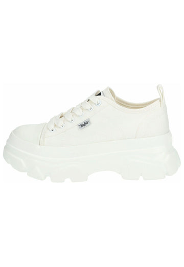 Sneaker Buffalo Sneaker Lederimitat/Textil Weiß
